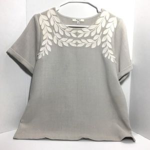 Madewell Leaf Detail Top Sz. M